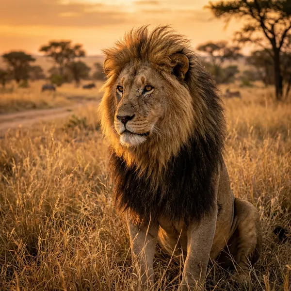 Lion resting in Kruger National Park